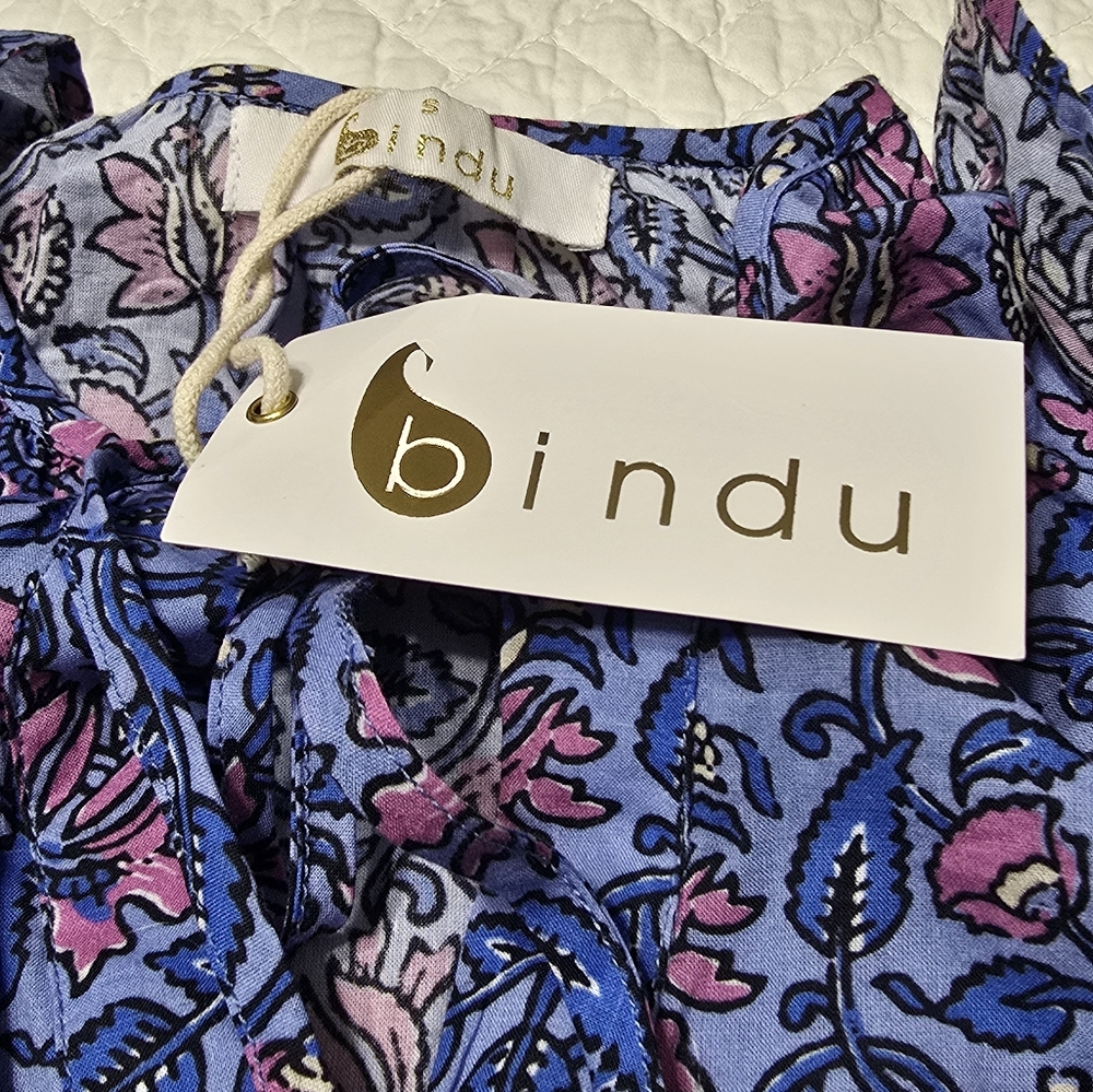 BINDU NWT The LouLou Blueberry Top Women's Size Small - Picture 6 of 9